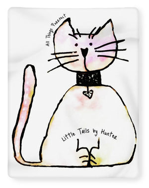 Little Tails by Hunter Light Pink Kitty With Heart Collar - Blanket