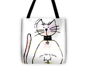 Little Tails by Hunter Light Pink Kitty With Heart Collar - Tote Bag