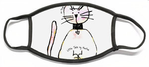 Little Tails by Hunter Light Pink Kitty With Heart Collar - Face Mask