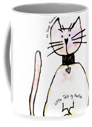 Little Tails by Hunter Light Pink Kitty With Heart Collar - Mug