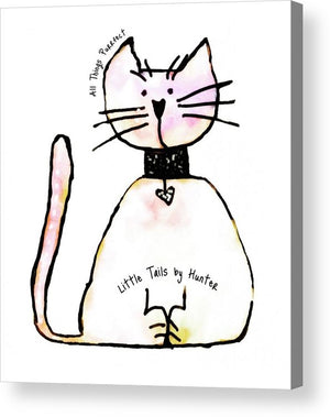 Little Tails by Hunter Light Pink Kitty With Heart Collar - Acrylic Print