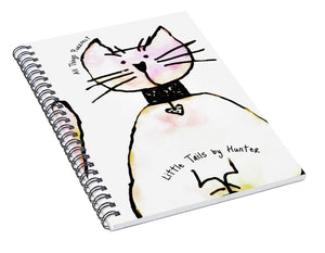 Little Tails by Hunter Light Pink Kitty With Heart Collar - Spiral Notebook