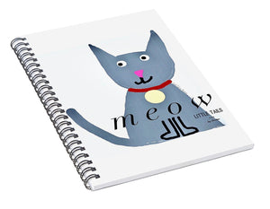 Little Tails - Meow - Spiral Notebook