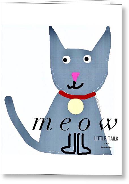 Little Tails - Meow - Greeting Card