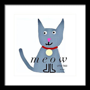 Little Tails - Meow - Framed Print