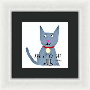 Little Tails - Meow - Framed Print